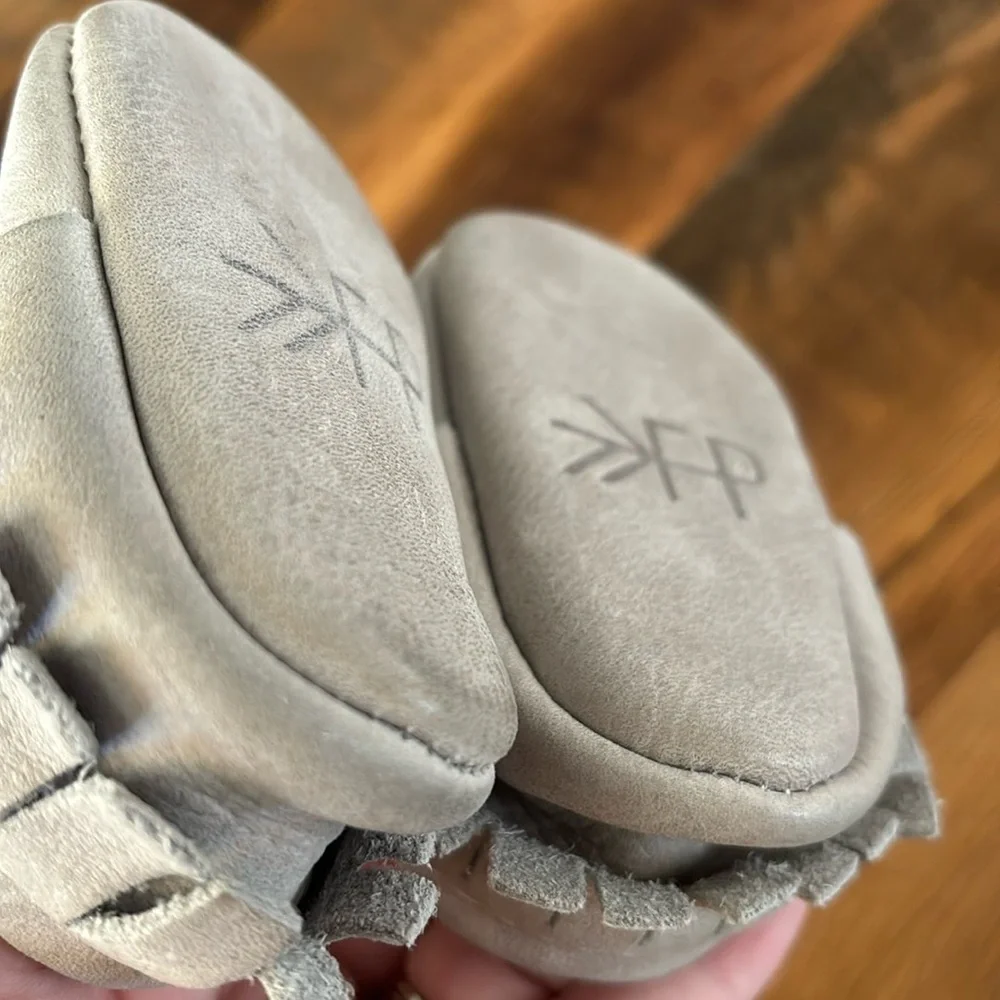 Freshly Picked Moccasins size 1 gray shoes